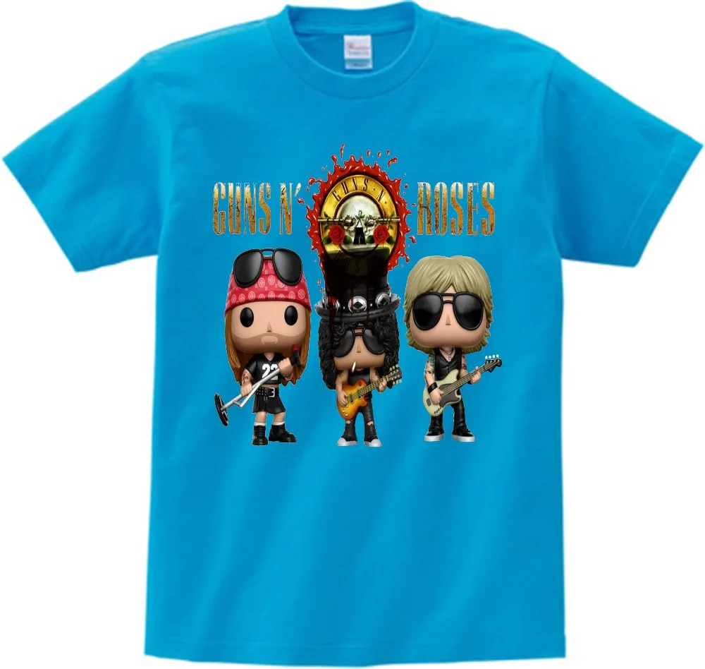 

Children Print Slash Rock Band Gun N Roses T-shirt O-Neck Short Sleeves Summer Boy&Girl Cool Casual Tee Baby boys t Shirt NN