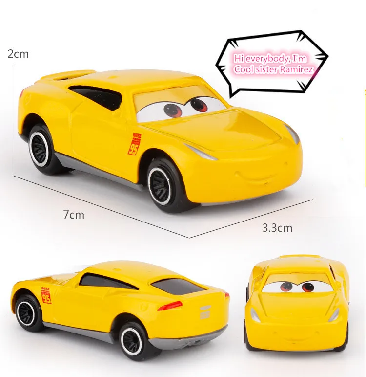 disney Pixar машина 3 McQueen Джек Storm Прохладный сестры 7 шт./компл. майка дядя грузовик 1:55 Dead литого металла автомобиль модель игрушка для мальчиков