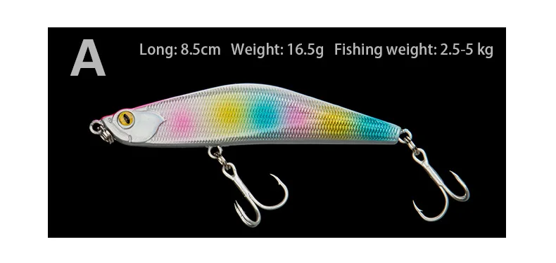 ZUKIBO Рыбалка Lure1PC Minnow 10/13/16,5g фальшивая приманка заброса глубина Wobbling 7/8. 5/8. 7 см плавающие искусственные приманки 9 Цвета