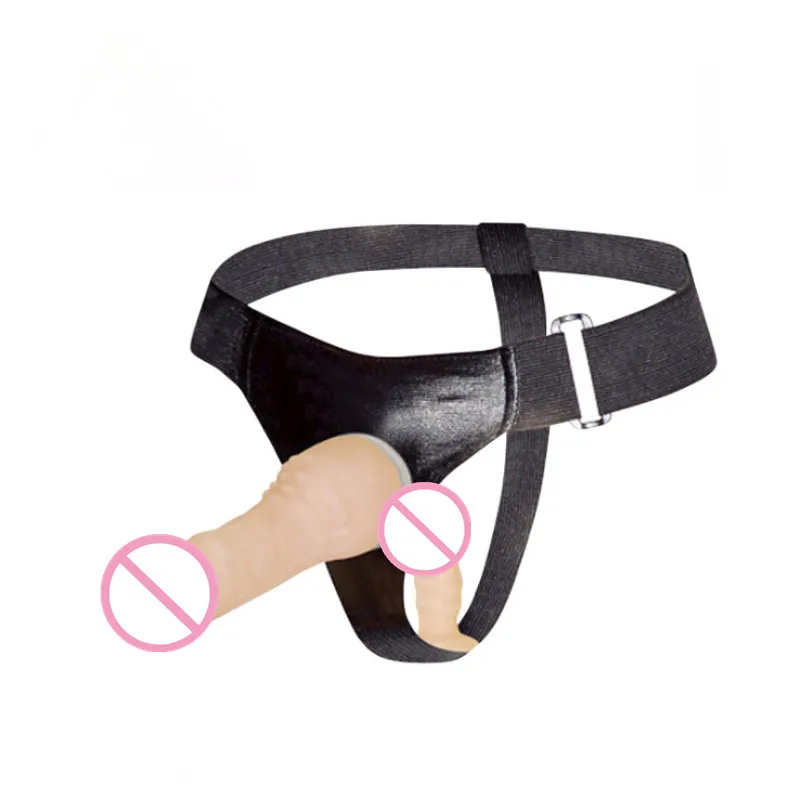 Фаллоимитатор двойной с жгутом страпон пенис Анальная пробка для пары Пояс