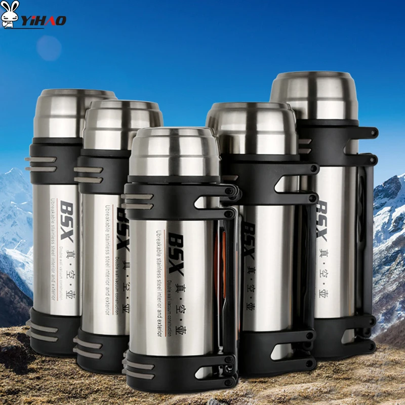 Термос YiHAO из нержавеющей стали 1200/1600/1800/2000/304 мл|vacuum flask|travel potflask vacuum |