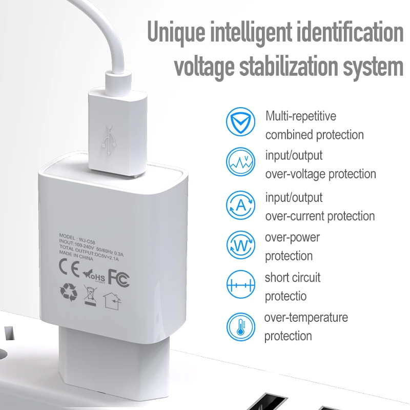 Зарядное устройство Jellico с USB-портом на 5 В 2 1 А | Мобильные телефоны и аксессуары