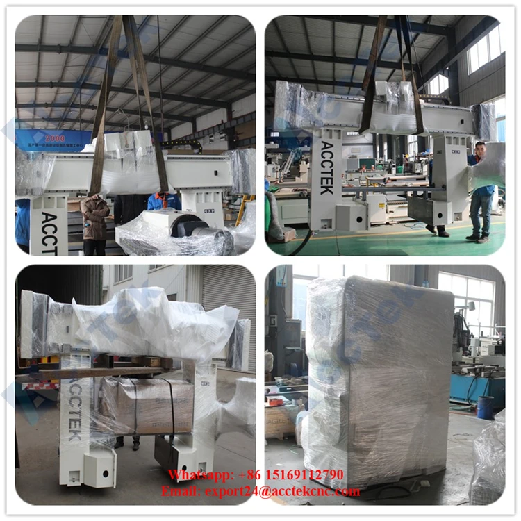 Jinan AccTek 5-й оси cnc маршрутизатор 1212 деревообрабатывающий 3d ЧПУ гравировальный станок
