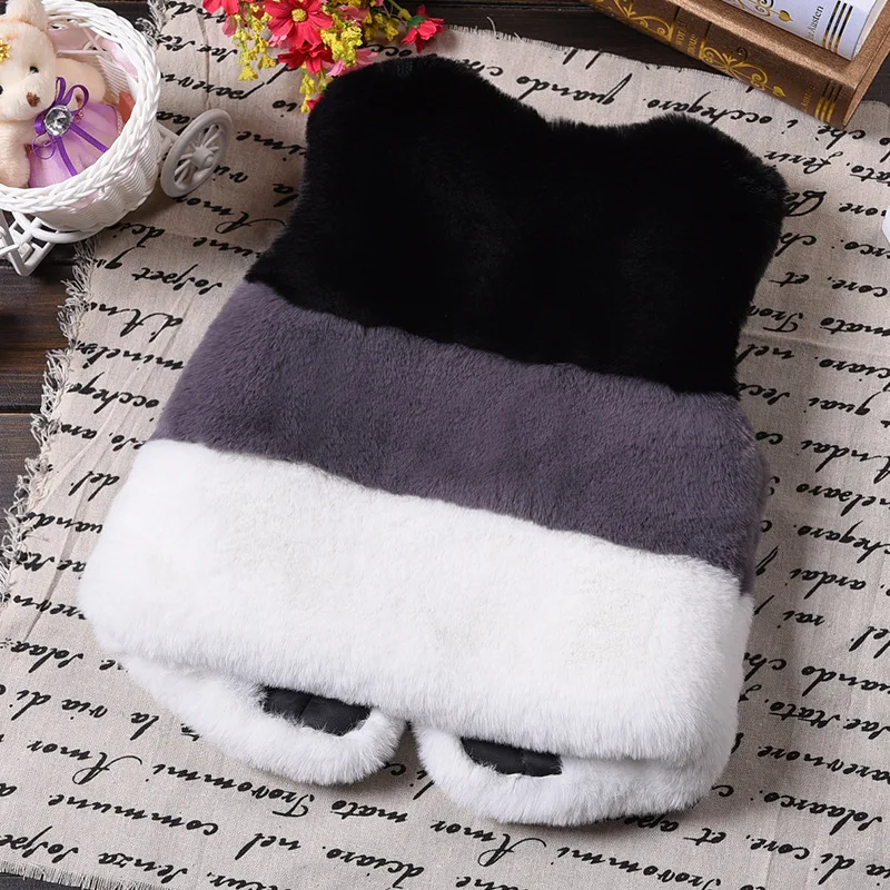 Детская осенне зимняя верхняя одежда из искусственного меха для маленьких