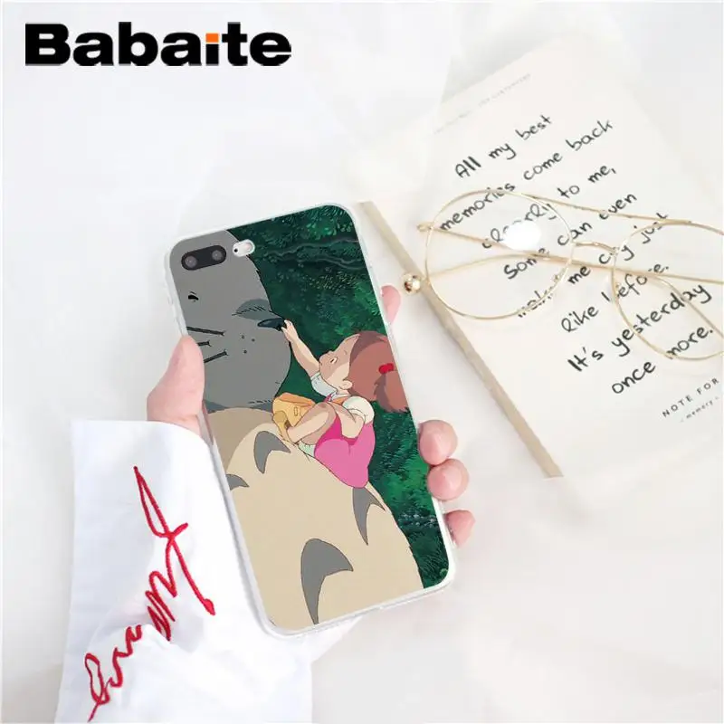 Babaite Хаяо Миядзаки Тоторо DIY печать рисунок чехол для телефона для iPhone 6S 6plus 7plus 8 8Plus X Xs MAX 5 5S XR 10