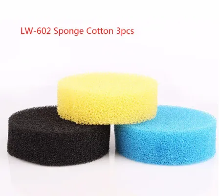 SUNSUN 1 шт. прозрачный LW-602/LW-603 предфильтр для аквариума с фильтром хлопок мини аквариум фильтр бочонок без насоса - Цвет: sponge for LW-602