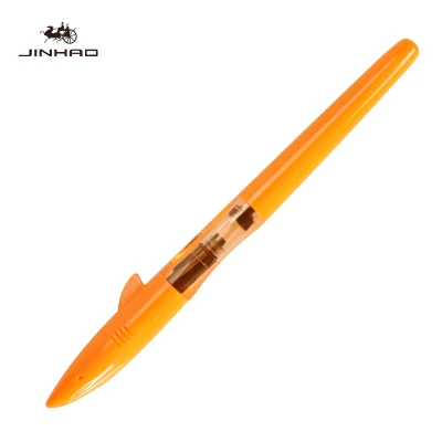 Orange JINHAO SHAKR серия пластиковая перьевая ручка 0,5/0,38 мм Chil ручка для обучения каллиграфии школьные принадлежности 12 цветов на выбор - Цвет: Orange