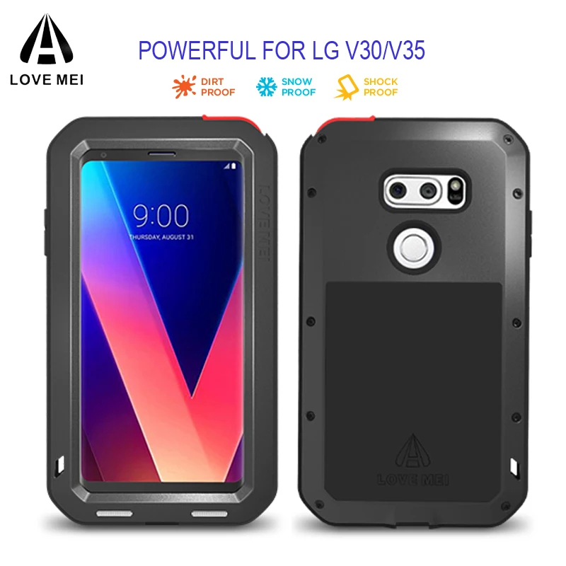 V30 V35 LOVE MEI Алюминиевый металлический ударопрочный чехол для LG V20 V10 защитный