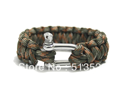 Стальной браслет для выживания с пряжкой Paracord 550 оптовая продажа|wristbands wholesale|bracelet