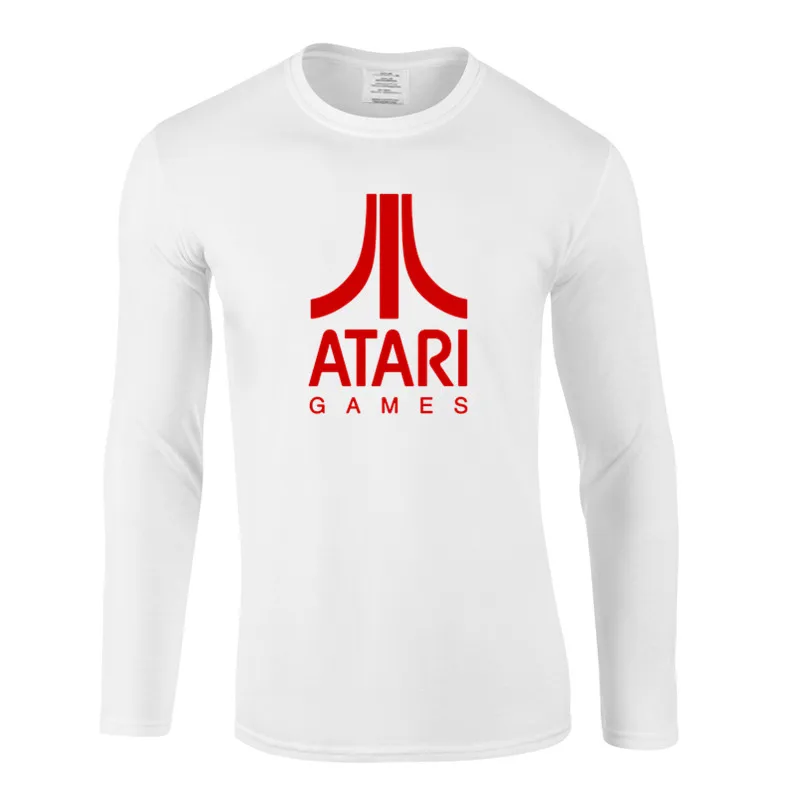 Забавная Новая летняя ATARI игра Мода уникальный классический хлопок с длинными