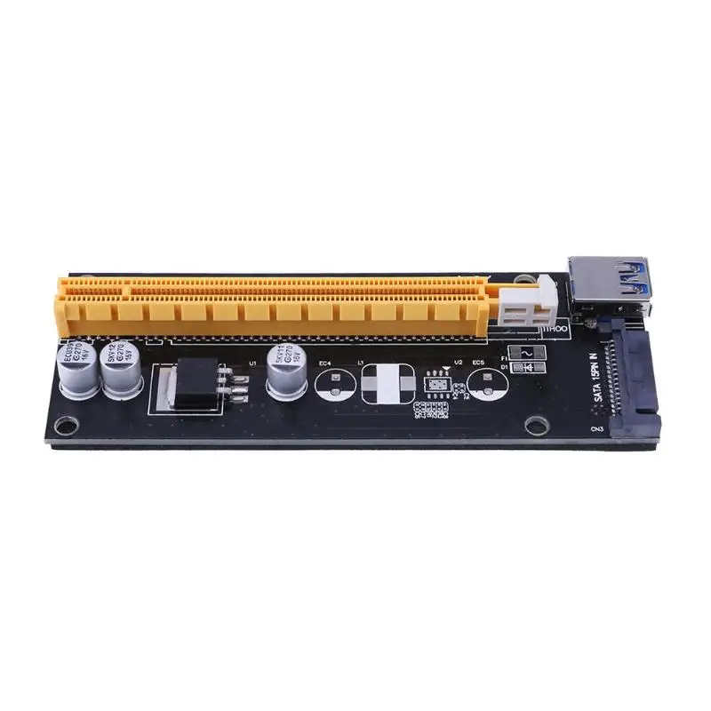 PCI Express удлинитель 1x до 16x с SATA на 4Pin IDE Molex адаптер порта питания для майнинга Bitcion |