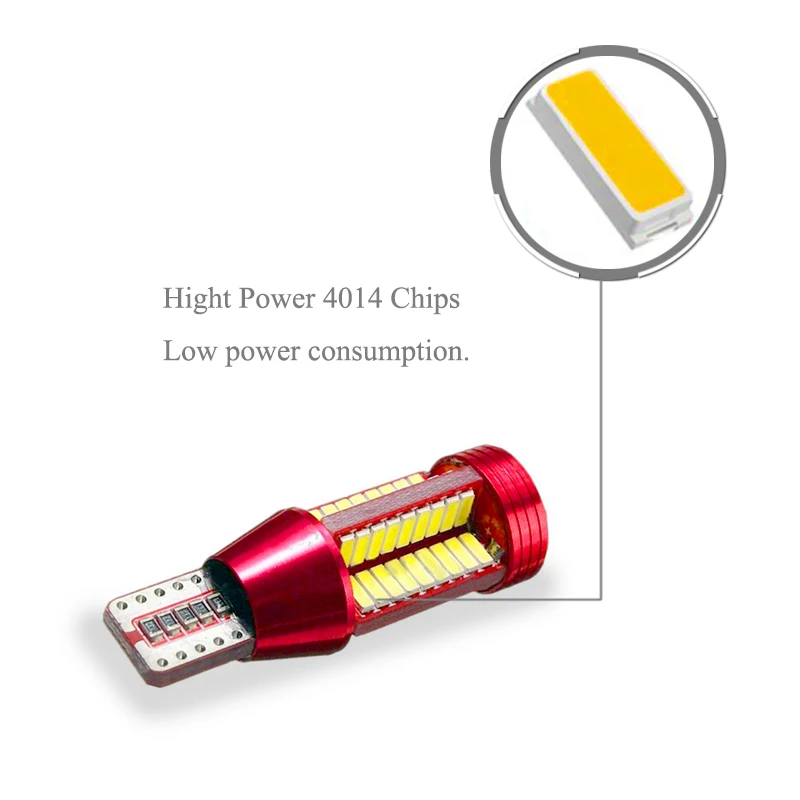BOAOSI 1x Canbus T15 W16W 912 921 светодиодный лампы 4014 SMD супер яркий автомобиль Резервное копирование Фары заднего хода, белый цвет для Skoda Superb