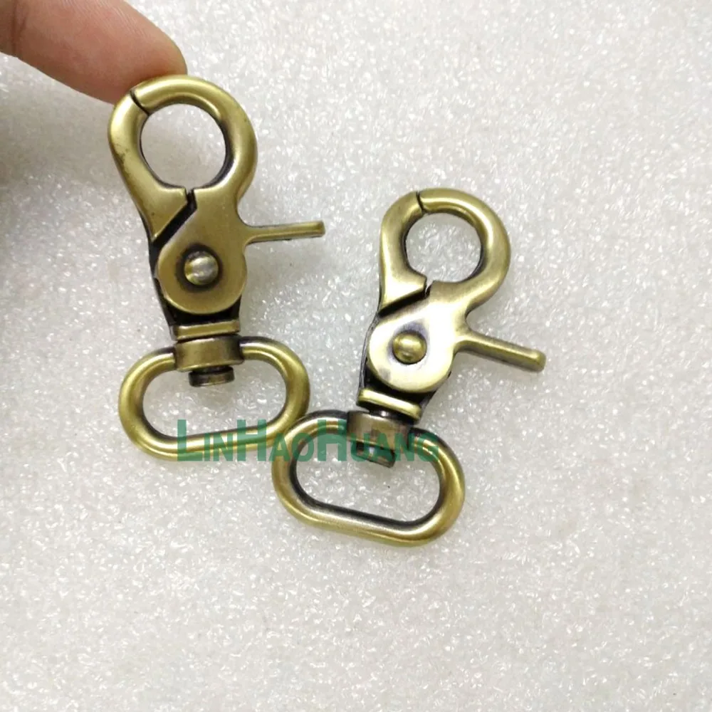 

10 шт./лот, 20 мм, 0,79 дюйма, древняя вышивка, цвет, сплав, поворотные застежки, крючки для ключей, сделай сам, брелок, кольцо, бесплатная доставка