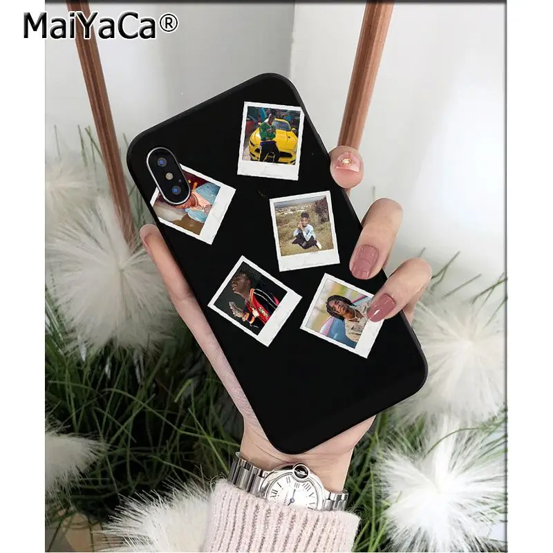 Мягкий Черный силиконовый чехол для телефона MaiYaCa Ynw Melly из ТПУ iPhone X XS MAX 6 6s 7 7plus 8