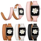 Ремешок из натуральной кожи для Apple Watch Band Series 5 4 3 2 1 44 мм 40 мм 42 мм 38 мм