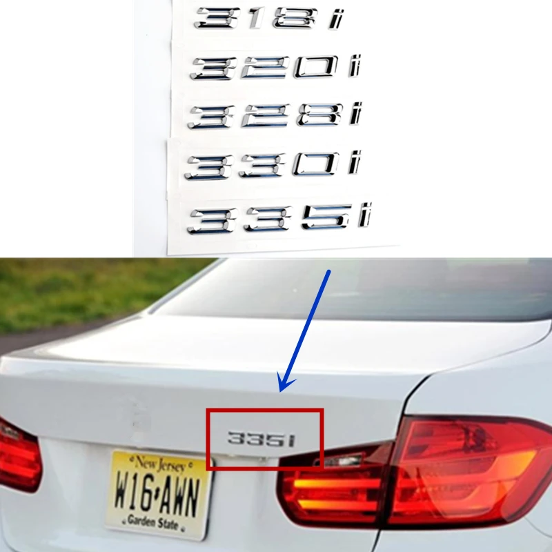 Для BMW 3 серии E21 E30 E36 E46 E90 E91 E92 Новинка 318I 320I 328I 330I 335I Задняя Крышка багажника буквы
