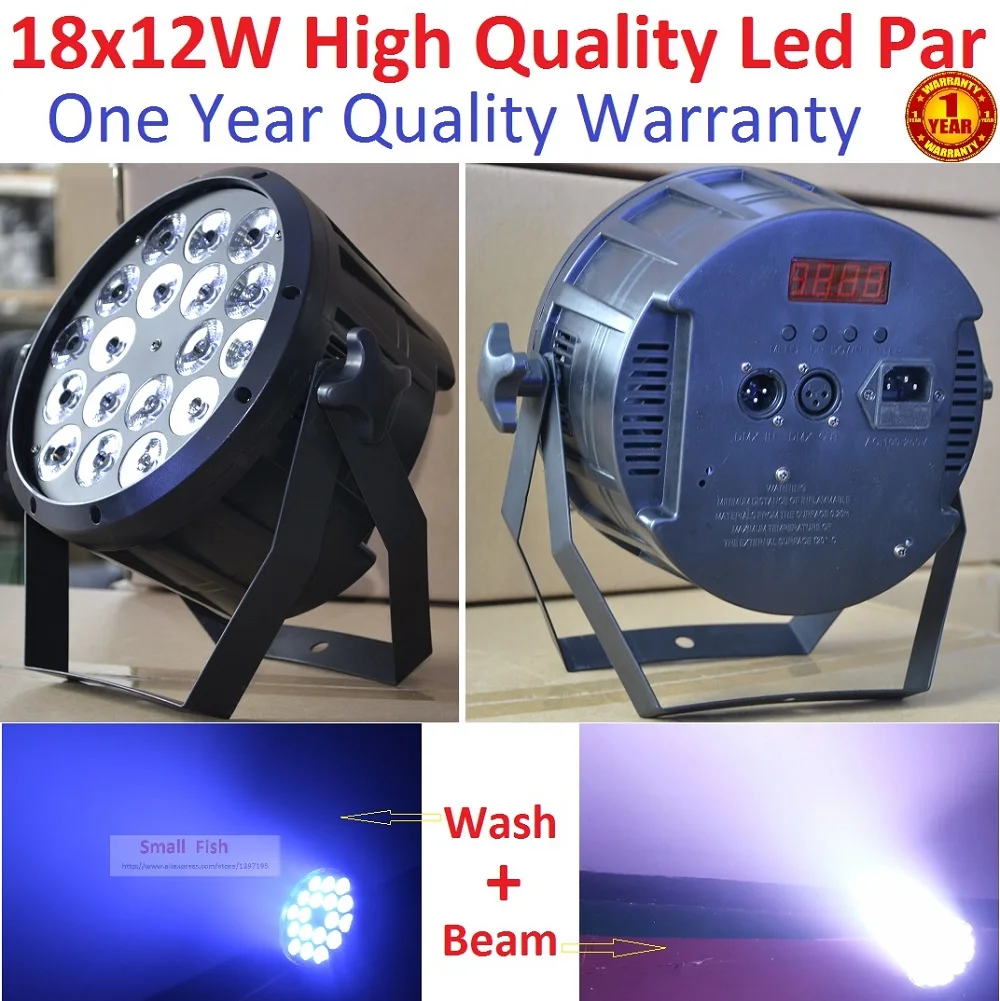 2020 светодиодный прожектор Par 18x12 Вт RGBW 4 в 1 контроллер luce della lavata di Lusso DMX LED Flat Par64 Can