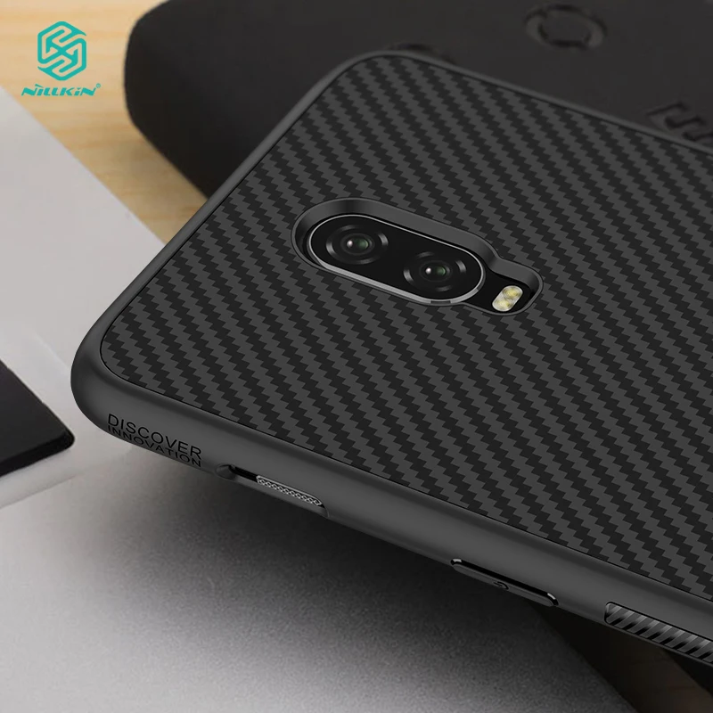 Nillkin для OnePlus 6T чехол из синтетического волокна ультра тонкий защитный задняя