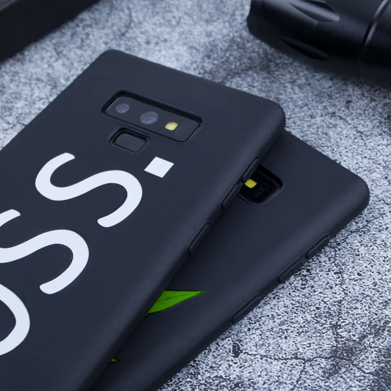 Black Matte Pattern Case For Samsung Galaxy Note 9 A8 A6 Plus 2018 S9 S8 S7 Edge A5 A3 A7 J7 J5 J3 2017 Cool lPhone Covers | Мобильные