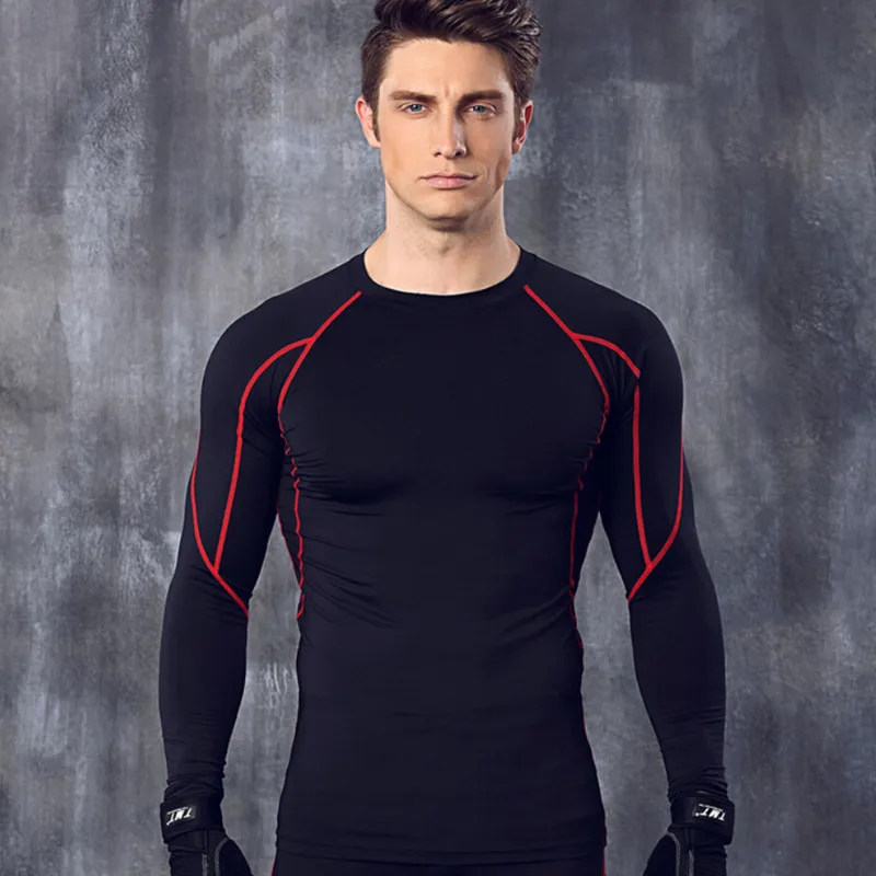 Компрессионная рубашка колготки для занятий спортом мужская спортивная