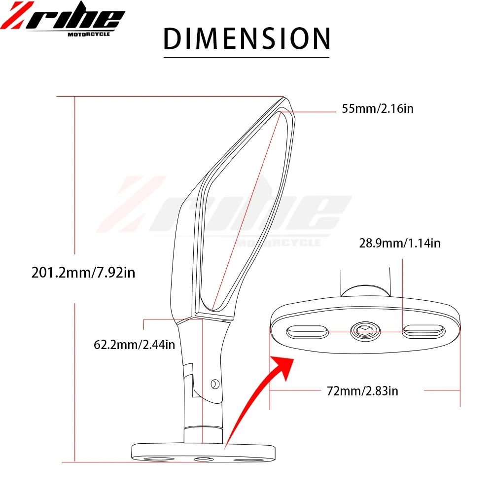 Черные зеркала заднего вида для мотоцикла Honda CBR600RR CBR 600 RR 2003 2004 2005 2006 2007 2008 2009 2010 2011