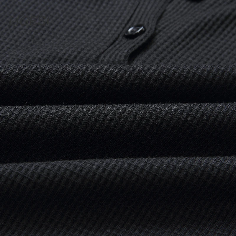 Женская свободная туника с длинным рукавом v-образным вырезом и пуговицами