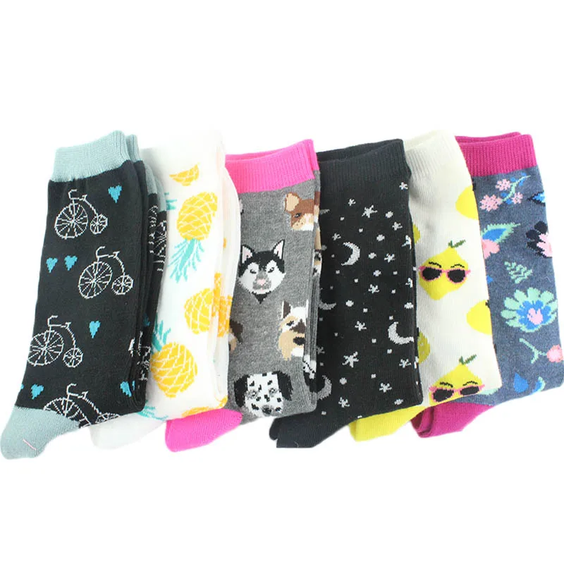 [COSPLACOOL] крутые женские Носки с рисунком ананаса Мопса|Носки| |