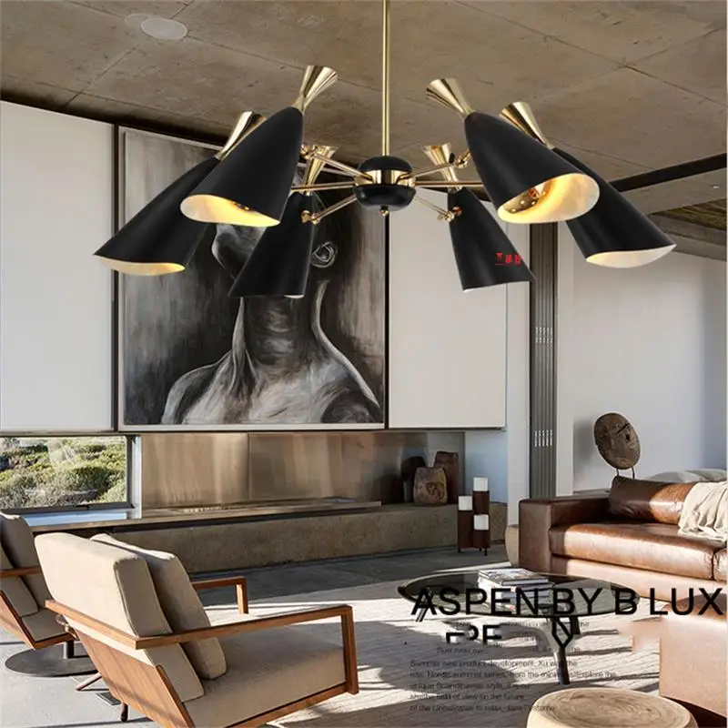 Европейский Американский кантри Ретро стиль кованого железа люстра абажуры