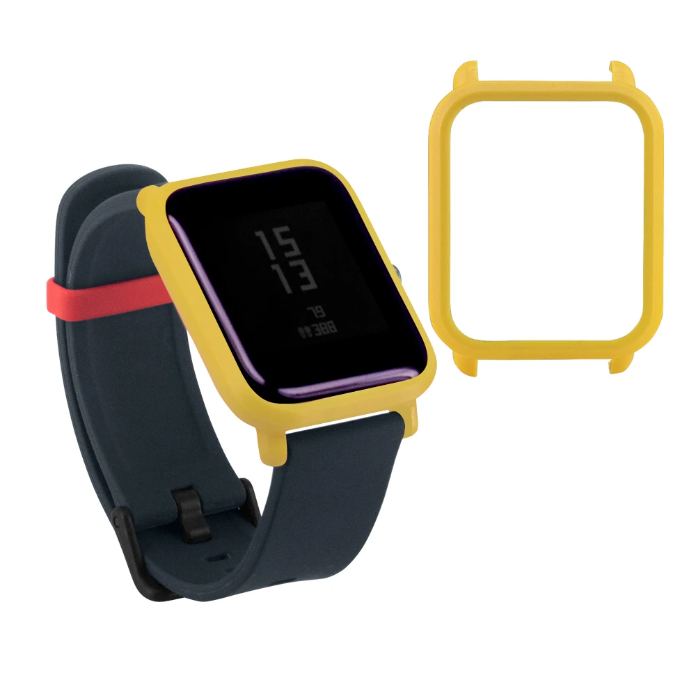 Цветной чехол для Xiaomi Huami Amazfit Bip Bit Молодежные часы жесткий пластиковый корпус защитный чехол для Xiaomi Huami Pc Рамка