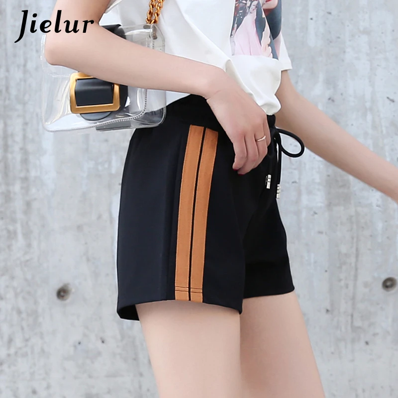 Jielur шорты на шнурке женские сексуальные классические короткие черные женский