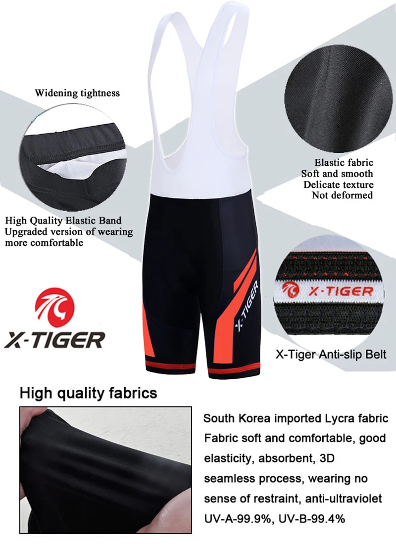 X-TIGER,, велосипедные шорты, профессиональные Биб, велосипедные колготки, 5D мягкие, для езды на велосипеде, летние шорты-комбинезон с для велоспорта, мужские велосипедные шорты
