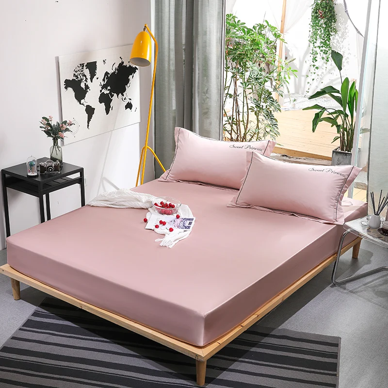 Мытая шелковая ткань современный простой стиль комплекты постельного белья