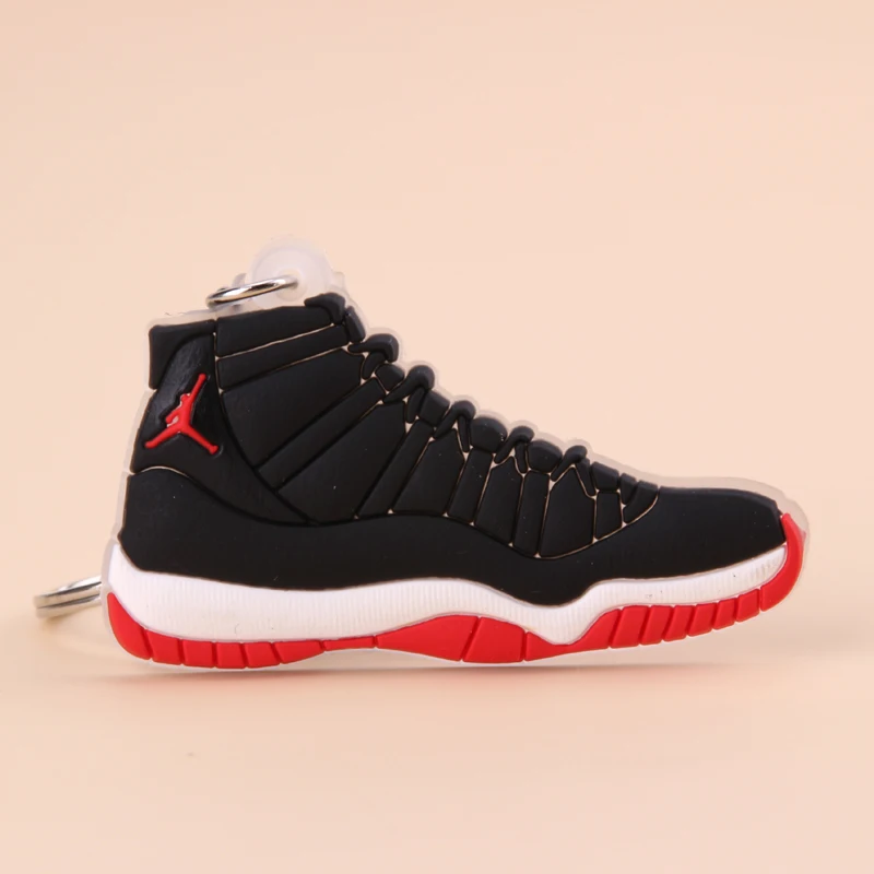 Брелок новые экзотические мини Jordan 11 ретро обуви ключевая цепь Для мужчин и Для женщин детские подарочные брелки на баскетбольных кроссовок ключ держатель porte Clef