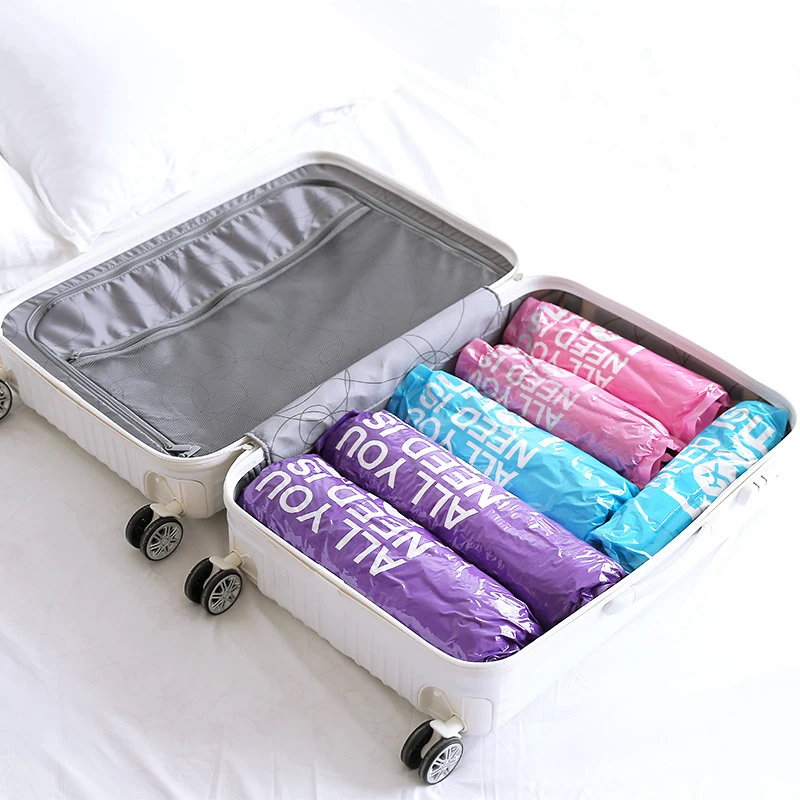 

2 шт. домашний ручной вакуумный мешок водонепроницаемый для хранения одежды дорожная Портативная сумка устройство-компрессор Экономия про...