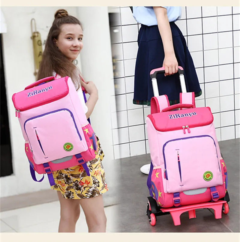 Новые модные детские школьные сумки со съемными ручками водонепроницаемый