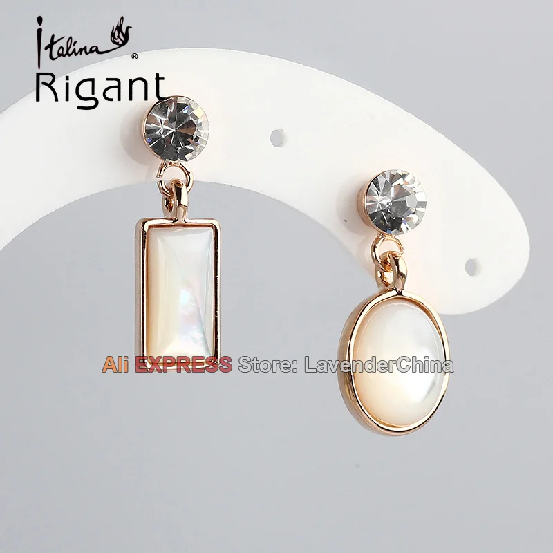 A1-e090 Italina Rigant со стразами падение опал Длинные висячие серьги 18kgp кристалл |