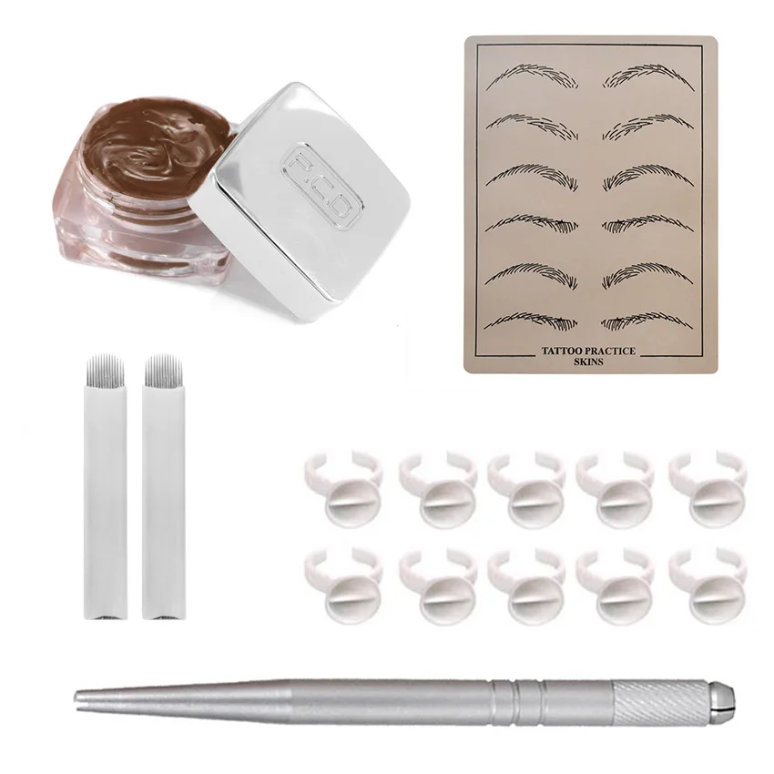 Набор чернил для макияжа PCD набор пигментов перманентного бровей микроблейдинга