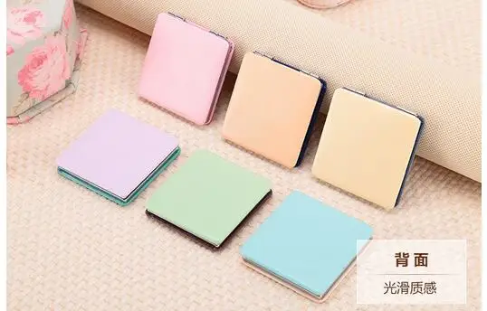 6 шт./лот мини карманное зеркало для макияжа с милым котом компактные