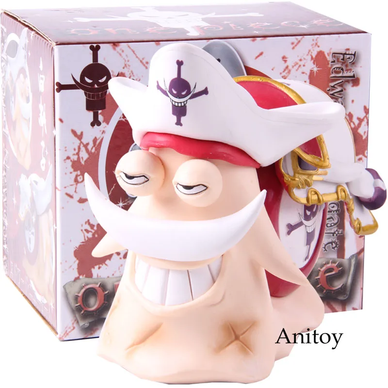 B with retail box Аниме one piece Edward Newgate Jinbe Den Mushi Phone ПВХ one piece белая борода Jinbe фигурка Коллекционная модель игрушки - Цвет: B with retail box