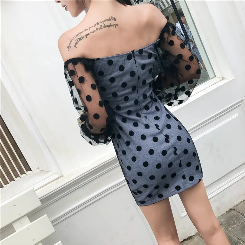 Сексуальная с плеча летние платья 2018 модные корейские женские Костюмы Chic Стиль