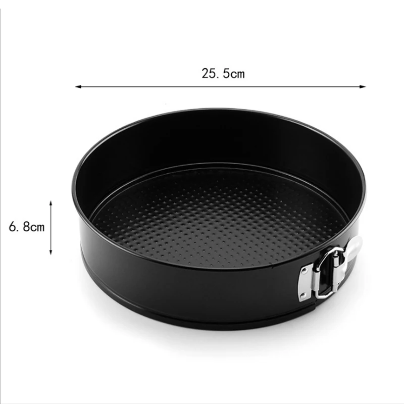 10inch Black 4/7/9/10 дюймов формы торт выпечки Кухонные сковороды металлическая круглая тарелка выпечки инструмент для выпечки тортов круглая форма для выпечки формы для выпечки Перевозка груза падения - Цвет: 10inch Black