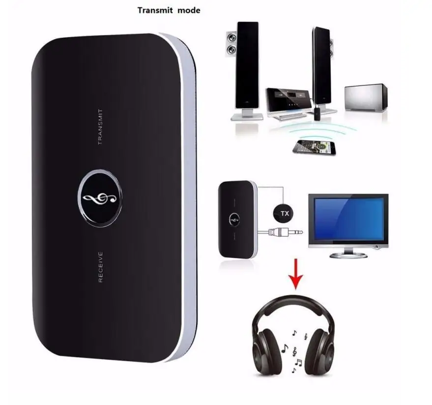 2 в 1 Bluetooth 4 0 передатчик приемник HIFI беспроводной аудио A2DP плеер Aux 3 5 мм