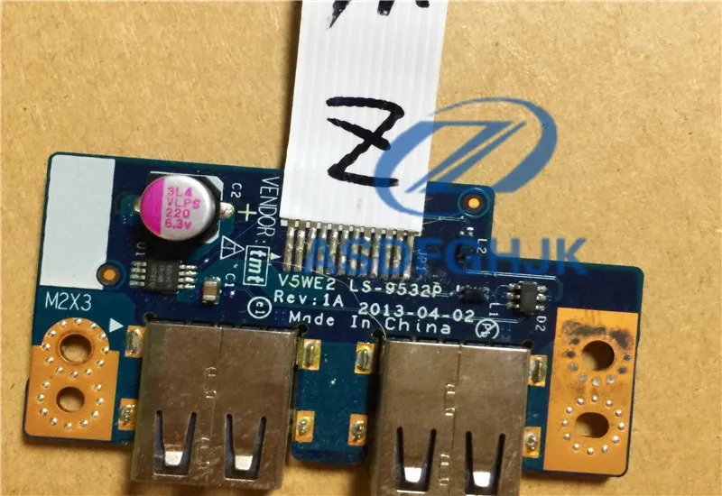 Для HP ProBook 450G1 450 G1 455 аудио разъем USB порт плата 48 4yz42. 011 12787 1 100% ТЕСТ ОК|usb port jack|usb jackusb