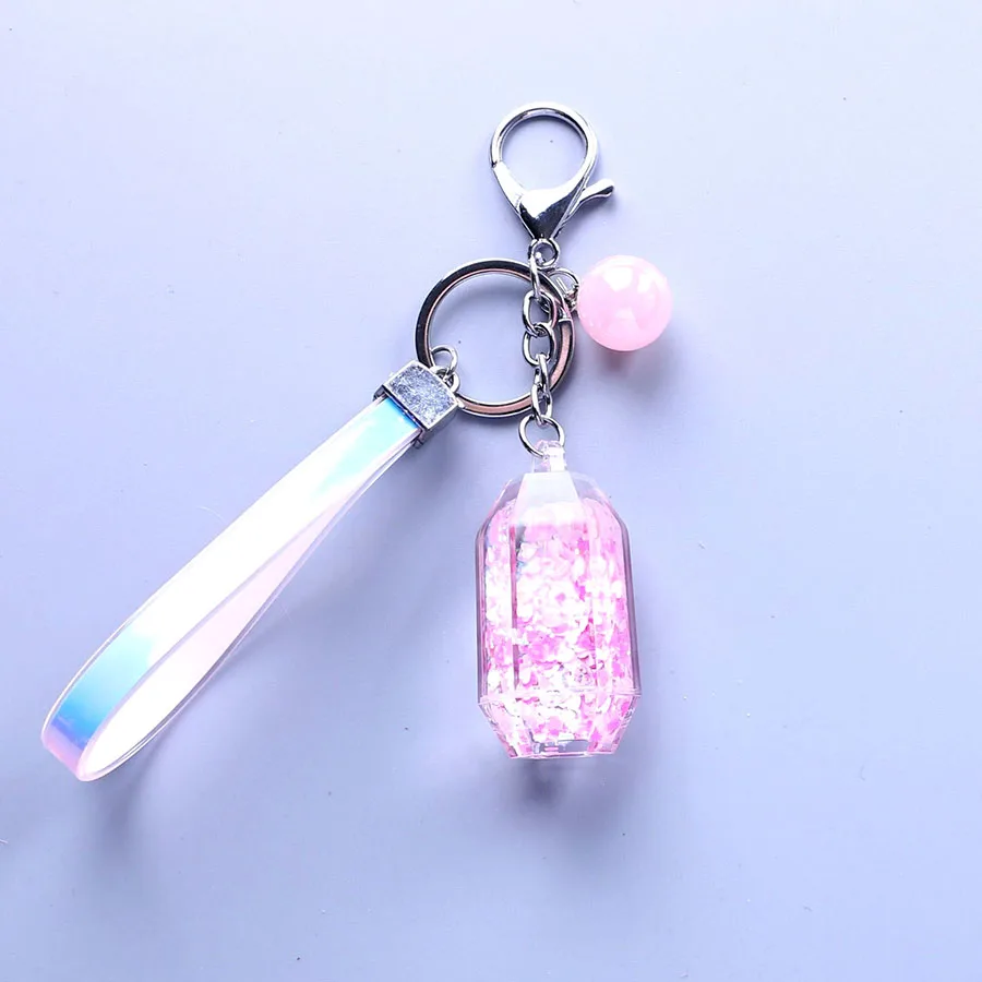 Пары красочный порошок брелок движущаяся жидкость Блестящий зыбучий песок в