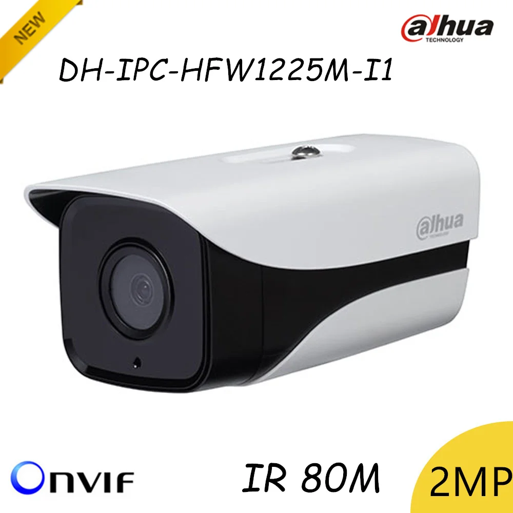 HD 1080 P Dahua IP Камера DH IPC HFW1225M I1 2MP IP67 наблюдения сетевая цилиндрическая камера