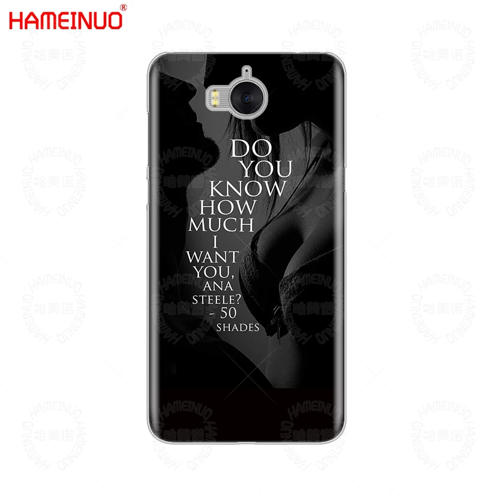 HAMEINUO пятьдесят темные оттенки сотового телефона чехол для huawei honor 3C 4X 4C 5C 5X 6 7 Y3 Y6 Y5