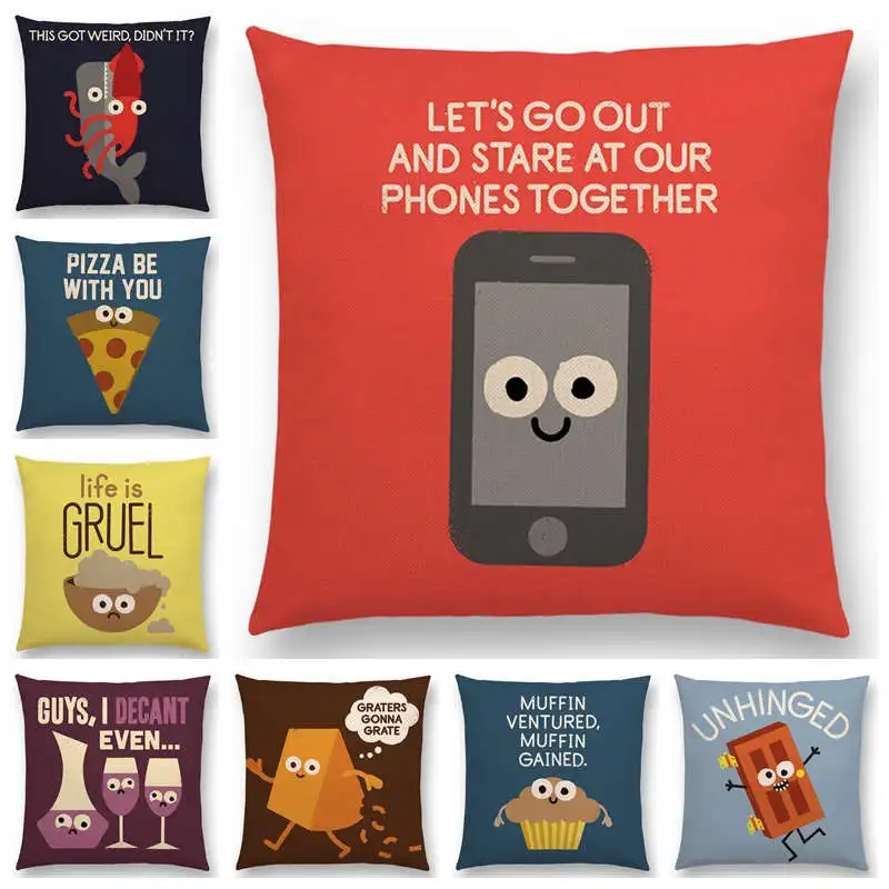 Новейшая серия наволочек с едой наволочки для хот догов гамбургеров джема