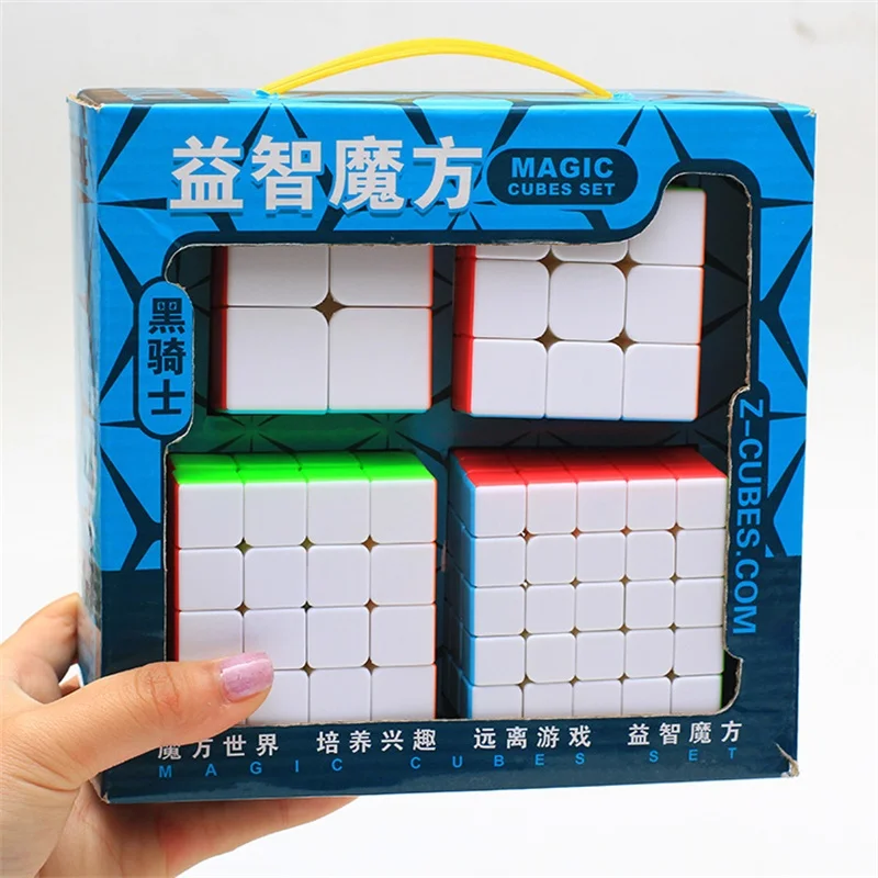 Z cube полный набор магический куб наклейка Скорость 3x3x3 4x4x4 волшебный магический волшебный куб Развивающие игрушки-головоломки для детей и взрослых