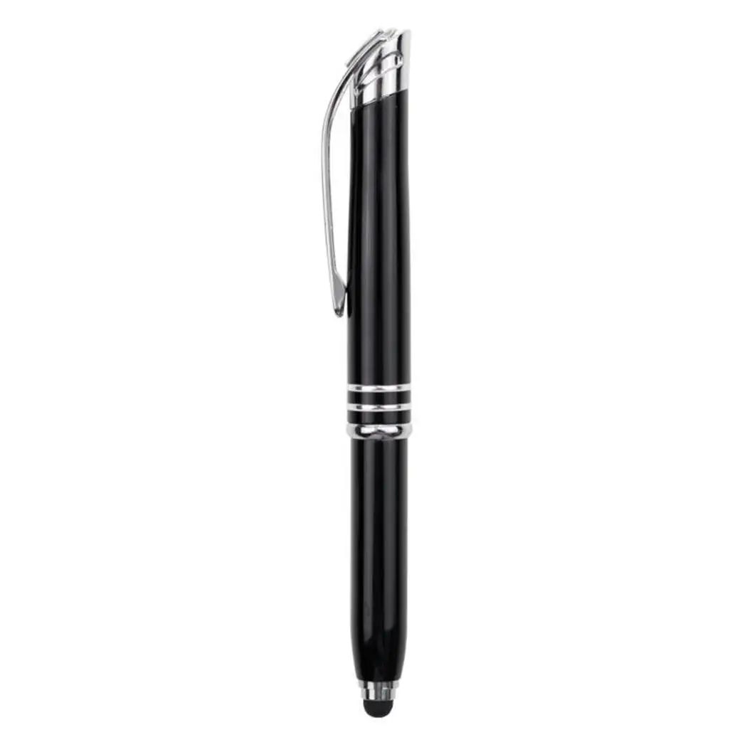 3-in-1 Function Touch Stylus LED Flashlight 132mm Ball-point Red Gray Blue Black 21.5g Pen 12.5mm | Канцтовары для офиса и