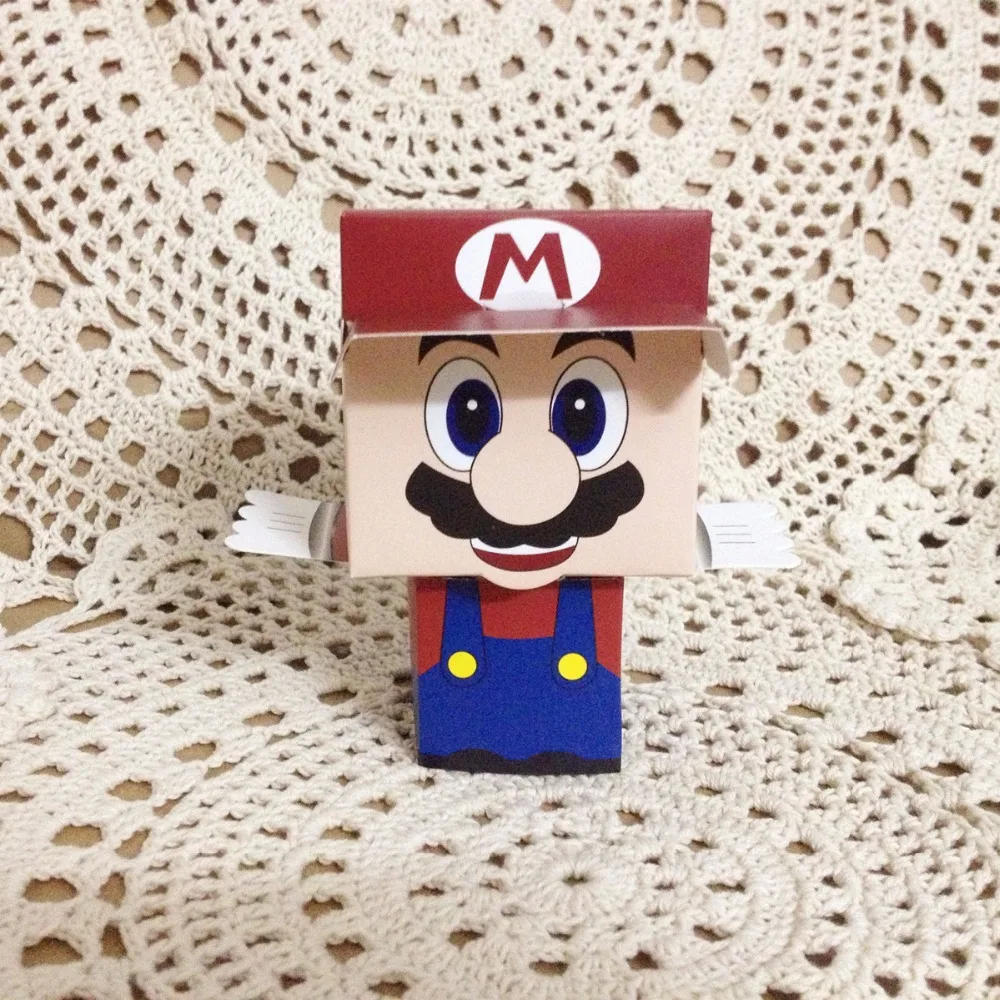 50 шт Супер Марио Принцесса свадьба пользу коробки для конфет на день рождения